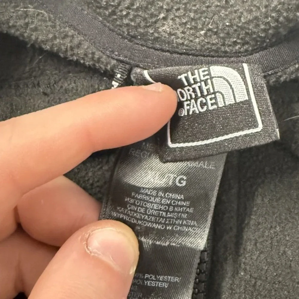 The North Face Fleece Jacket Full Zip Black‎ Men's Size Large